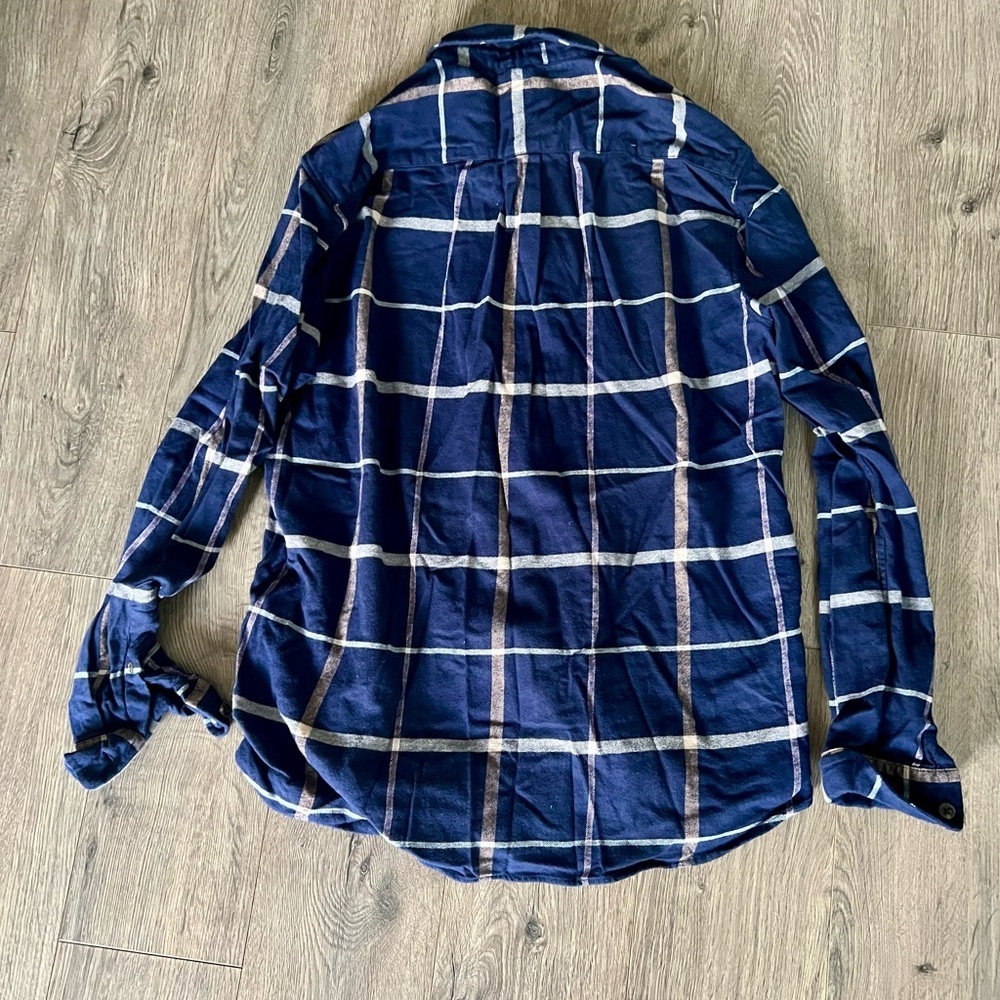 Vineyard Vines Men’s Plaid Button-Down Shirt Navy/White M - Picture 4 of 4